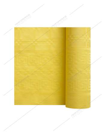 Image de NAPPE PAPIER DAMASSE JAUNE 1.20 X 50 M