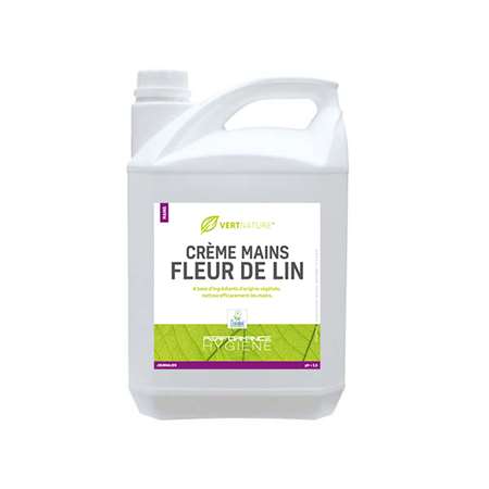 Image de SAVON MAINS FLEUR DE LIN VERT NATURE - BIDON DE 5 L