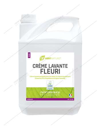 Image de SAVON MAINS FLEUR DE LIN VERT NATURE - BIDON DE 5 L