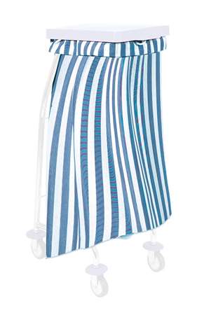 SAC A LINGE 65 L RAYE BLEU 130 GR/M²