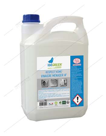 Image de VINAIGRE MENAGER IDEGREEN 14° ECOCERT 5 L