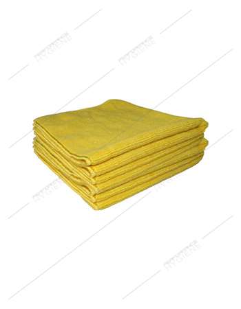 LAVETTE TRICOT FIRST JAUNE  38 X 38 CM - SACHET DE 10