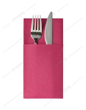 Image de LUNCH POCHETTE FRAMBOISE 40 X 40