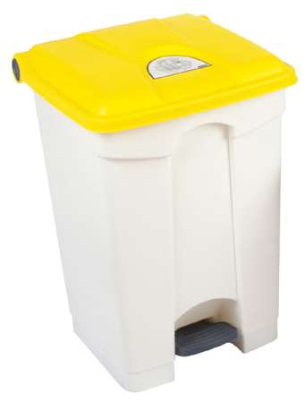 CONTAINER 45 L BLANC COUVERCLE JAUNE