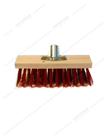 Image de BALAI CANTONNIER PVC ROUGE 32 CM DOUILLE FER