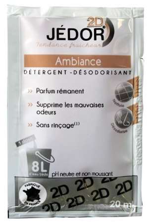 DETERGENT SOL JEDOR 2D AMBIANCE CARTON DE 250 DOSES DE 20 ML