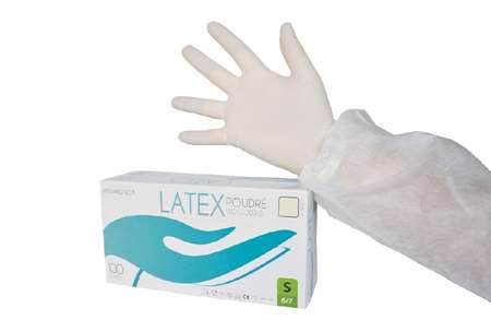 GANT LATEX POUDRES TAILLE 6 / 7 - BOÎTE DE 100