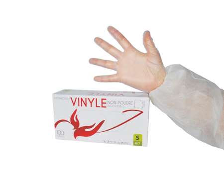 GANT VINYLE NON POUDRES TAILLE 9/ 10 - BOÎTE DE 100