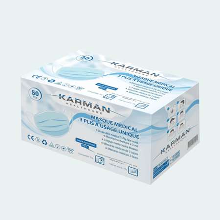 Image de MASQUE ADULTES EN14683 BOÎTES DE 50