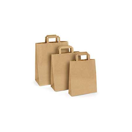 SAC CABAS KRAFT BRUN 22 X 10 X 28 - 250 P