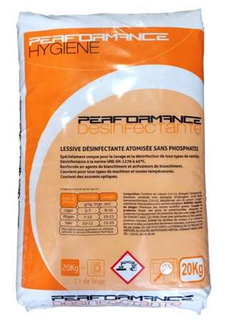 Image de LESSIVE LINGE PERFORMANCE DESINFECTANTE - SAC 20 KG