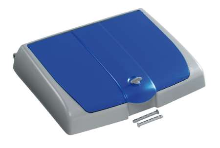 Image de COUVERCLE 150L GRIS/BLEU ALPHA K7 DE RANGEMEN