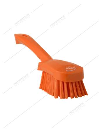 BROSSE À MAIN MANCHE COURT ORANGE