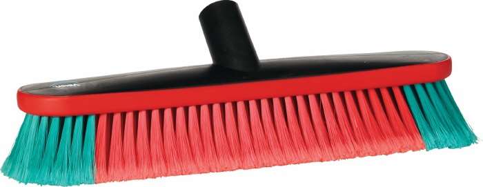 Image de BROSSE OVALE À PASSAGE D'EAU,370MM,SOUPLE/FLEURÉ,NOIR
