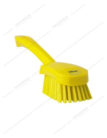 BROSSE À MAIN MANCHE COURT JAUNE