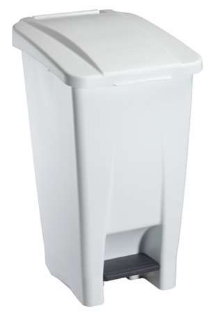 Image de POUBELLE MOBILE À PÉDALE - 60L - MOBILY - BLANC