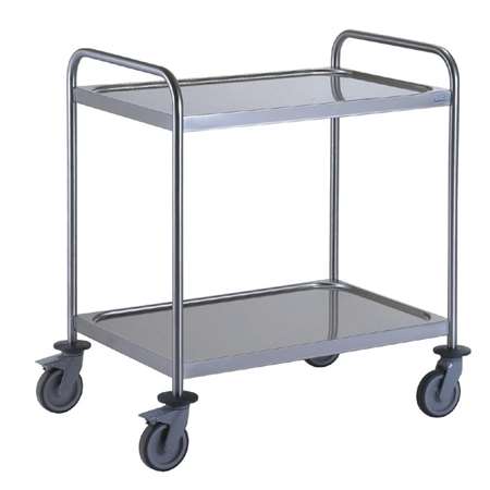 CHARIOT DE SERVICE 2 PLATEAUX TOURNUS 800X530MM