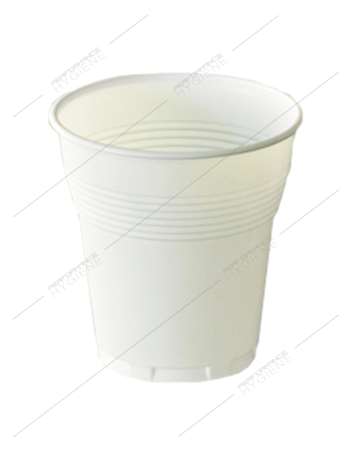 Gobelets plastique BLANCS striés 16cl c/3000