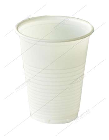 Gobelets plastique BLANCS striés 18-20cl c/3000