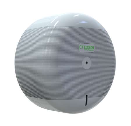 Distributeur de papier hygiénique 110 mm. ABS Blanc avec con