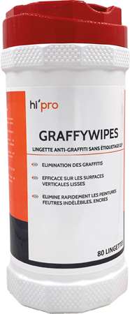 Lingettes nettoyantes anti-graffiti ag x80 ling.