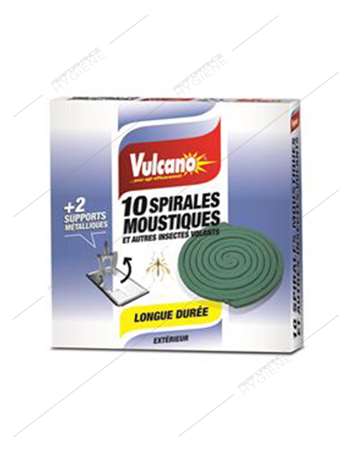 Image de Spirales anti moustiques x10 avec support