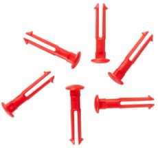 6 goupilles de rechange pour supports 1011x & 1013x Rouge