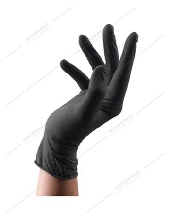 Image de Gant nitrile noir non poudré AQL 1,5 taille M boite de 100