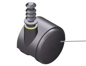 Image de ROUE PIVOTANTE KARCHER POUR T7 / T11