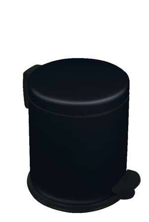 Image de New bin basic poubelle a pedale acier poudré epoxy blanc 3l