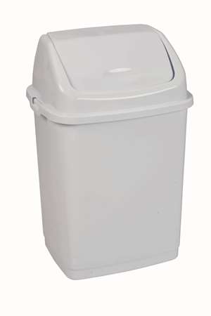 Image de  poubelle basculante polypropylène blanc RIF BASIC