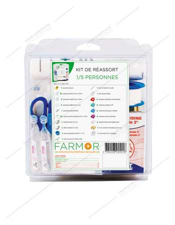 Kit de réassort armoire à pharmacie 1/5 personnes