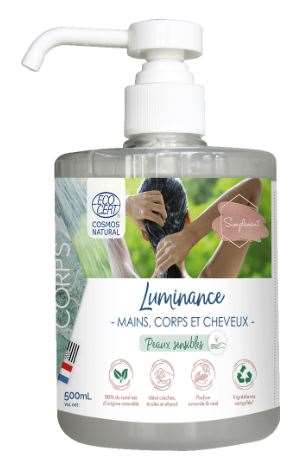  gel douche corps et cheveux 5L LUMINANCE ECOCERT