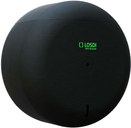 Image de Distributeur de papier hygiénique 110 mm. Noir mat avec cont