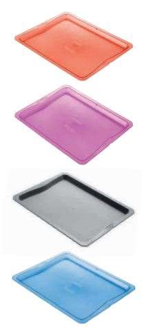 Image de Plateau pour chariot petit dejeuner 325x265 copolyester bleu