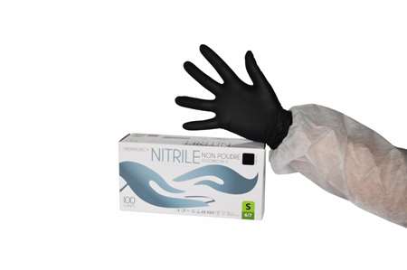 Image de Gant nitrile noir non poudré AQL 1,5 taille S boite de 100