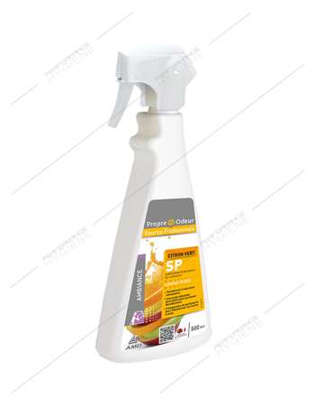Image de Surodorant puissant de surfaces 500ml CITRON VERT