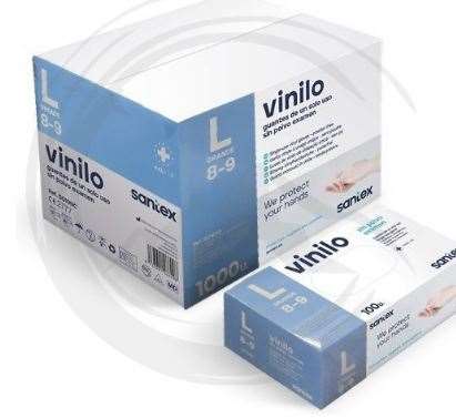 Image de GANT VINYLE NP TAILLE 8 / 9 - BOITE DE 100