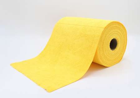 Image de Lavette Microfibre Bobine Tricot First jaune 30x30 (75 pcs)