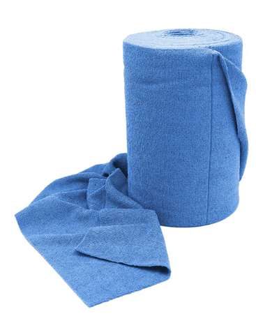 Image de Lavette Microfibre Bobine Tricot First  bleu 30x30 (75 pcs)