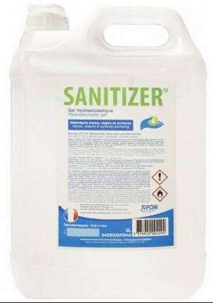 Image de Gel hydroalcoolique SANITIZER - BIDON DE 5 L