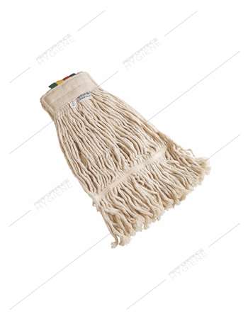 Image de Frange faubert 340g BLANC avec ruban et avec trou