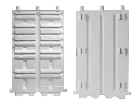 Image de Montant glissiere/accroche alpha blanc cpl