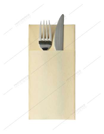 Image de Serviettes Lunch Pochettes 40x40 IVOIRE c/500