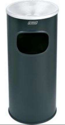Image de Borne cendrier ronde ECO 30L Noir - RAL 9011