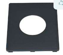 Image de Ouverture ronde pour PB-1030 Gris - RAL 7011