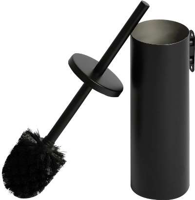 Image de Brosse WC & support mural Noir mat - RAL 9011