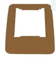 Image de Cadre couvercle pour PB-1080 & PB-1090 Marron Pantone 4645C